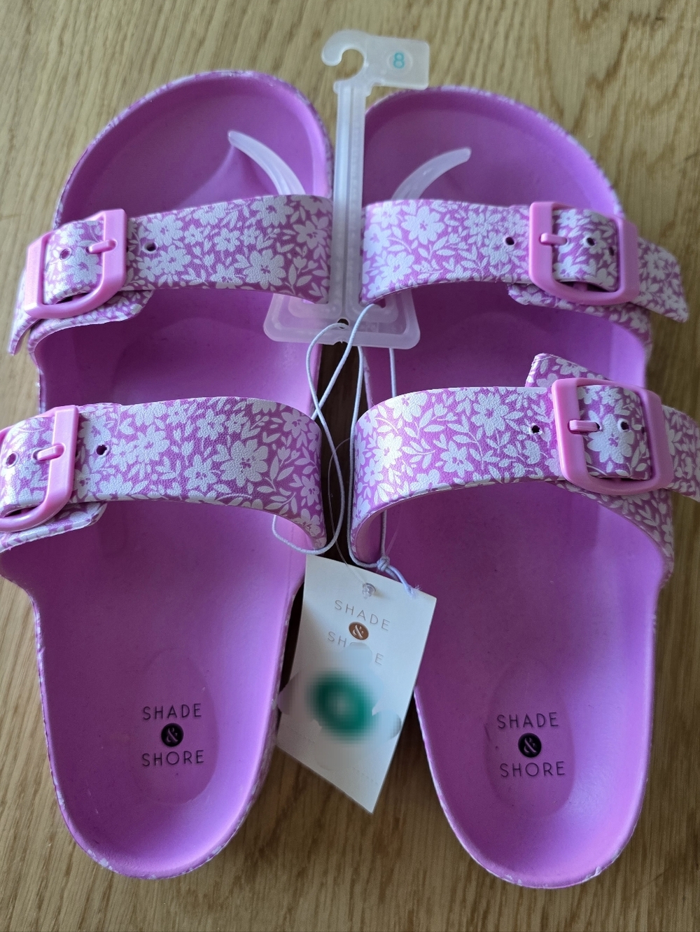 Shade & Shore Womens Pink Sandals - Size 7 - NWT